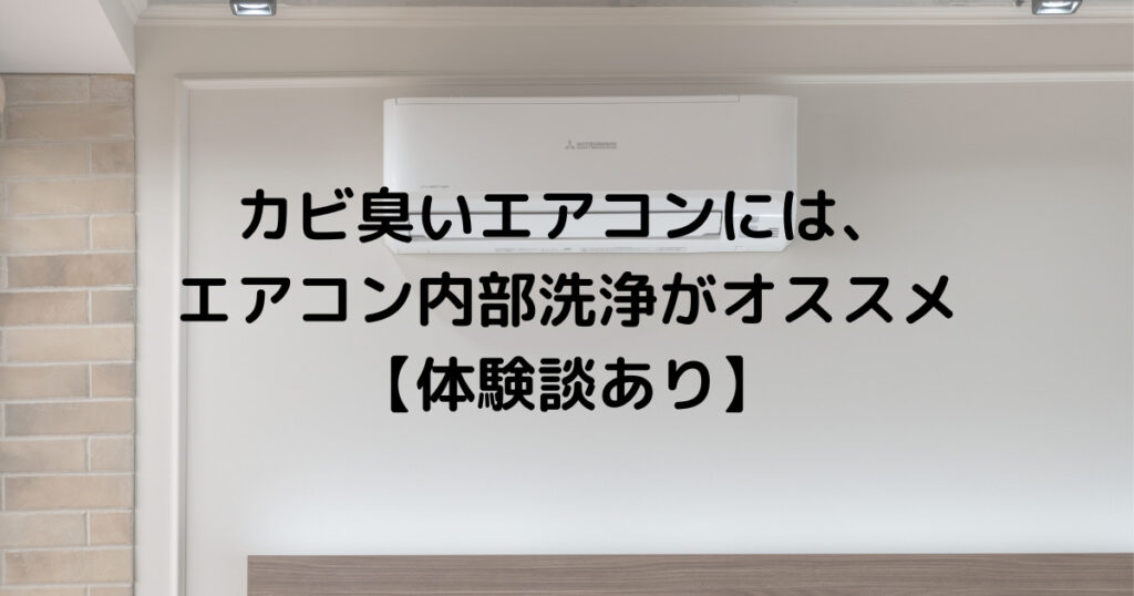 カビ臭いエアコンには、エアコン内部洗浄がオススメ【体験談あり】